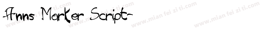 Anns Marker Script字体转换